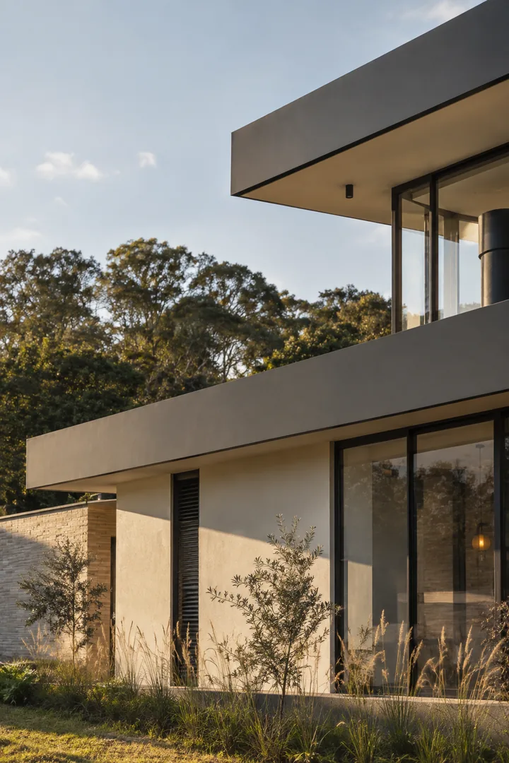 La casa encuentra en el clima una materia más para ser diseñada.